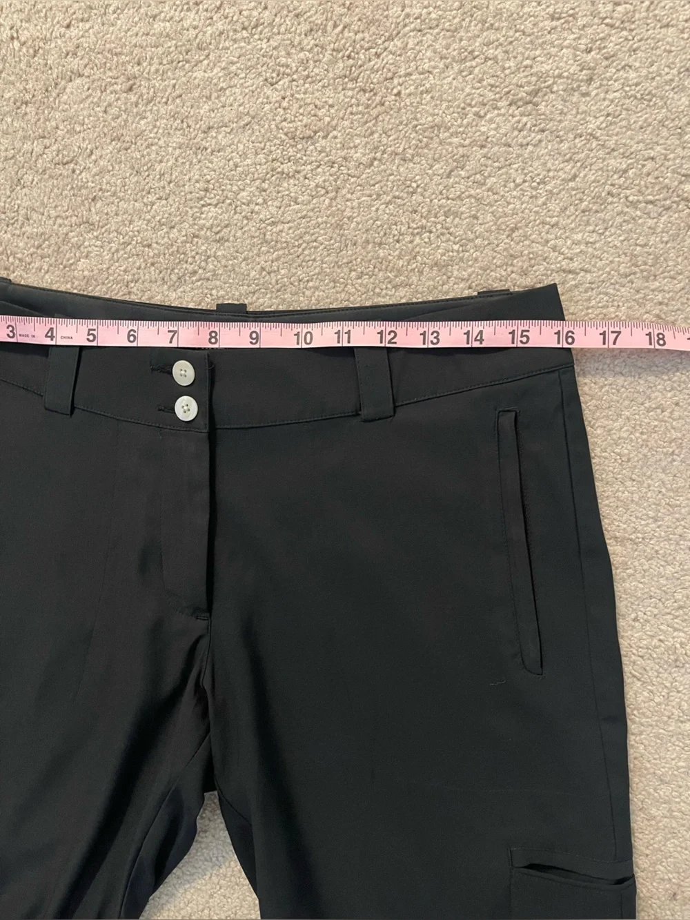 Nike Golf Dri-FIT Cargo Bermuda Shorts Black Size 6